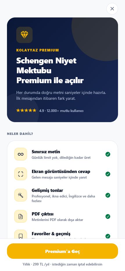 Premium kilitli özellik